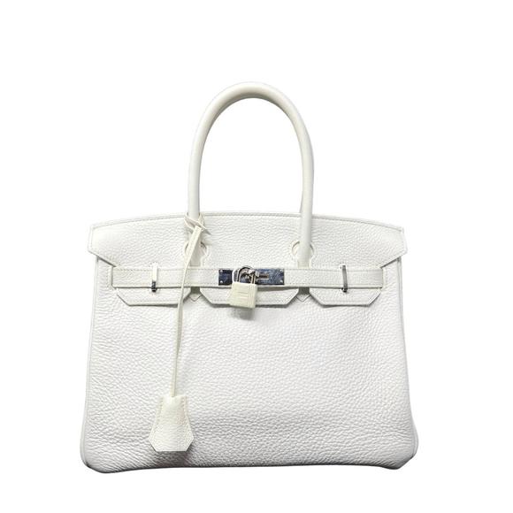 HERM√àS pre-loved clemence birkin 30 in blanc - Picture 1 of 10
